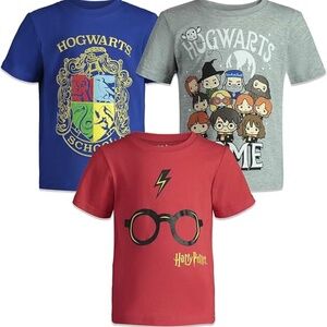Three Harry Potter Tees, Size 7/8
